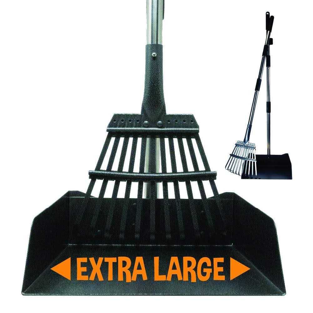 Metal Long Handle Tray and Rake Pooper Scooper T471