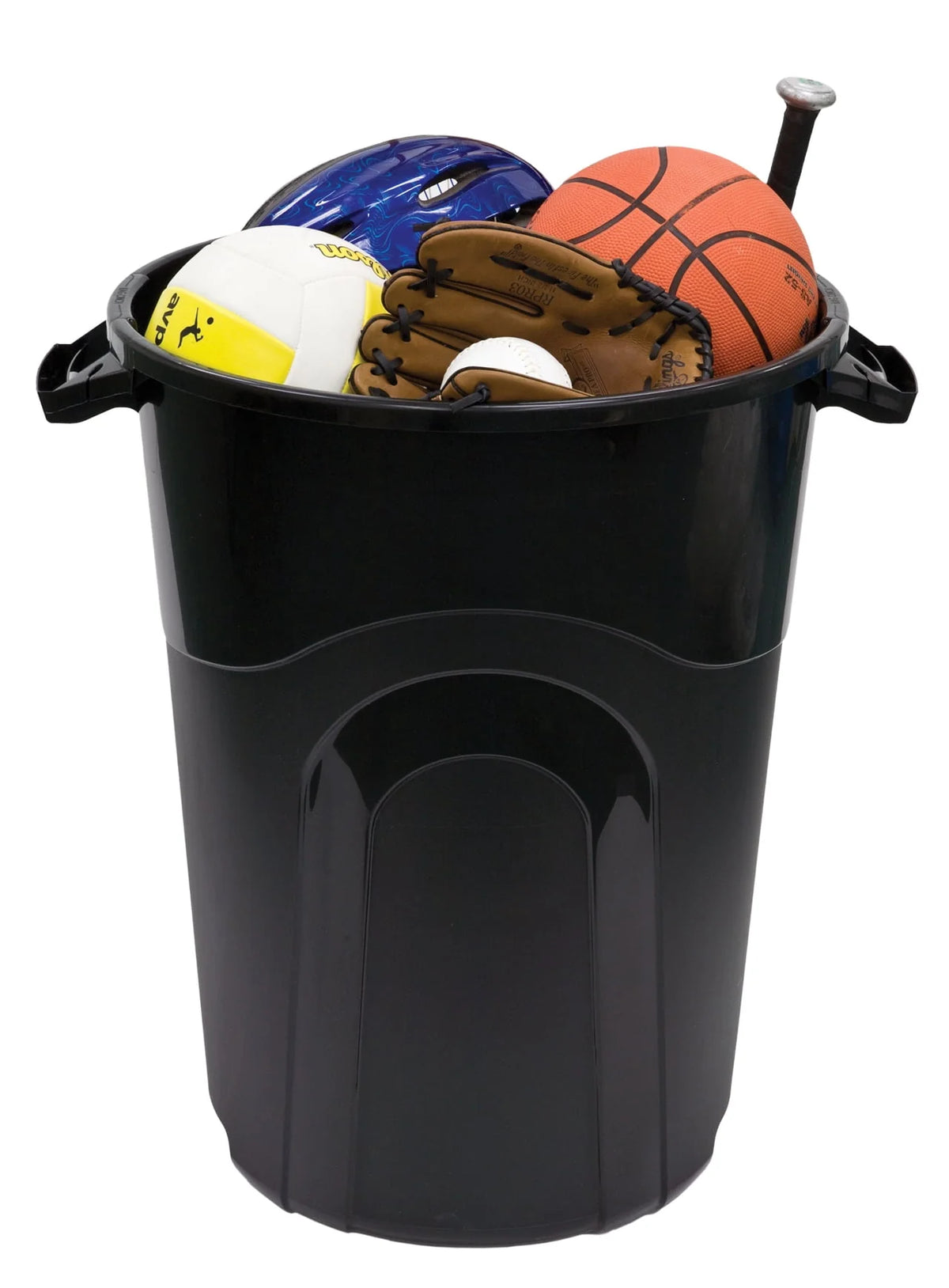 32 Gallon Heavy Duty Plastic Garbage Can with Lid O8011