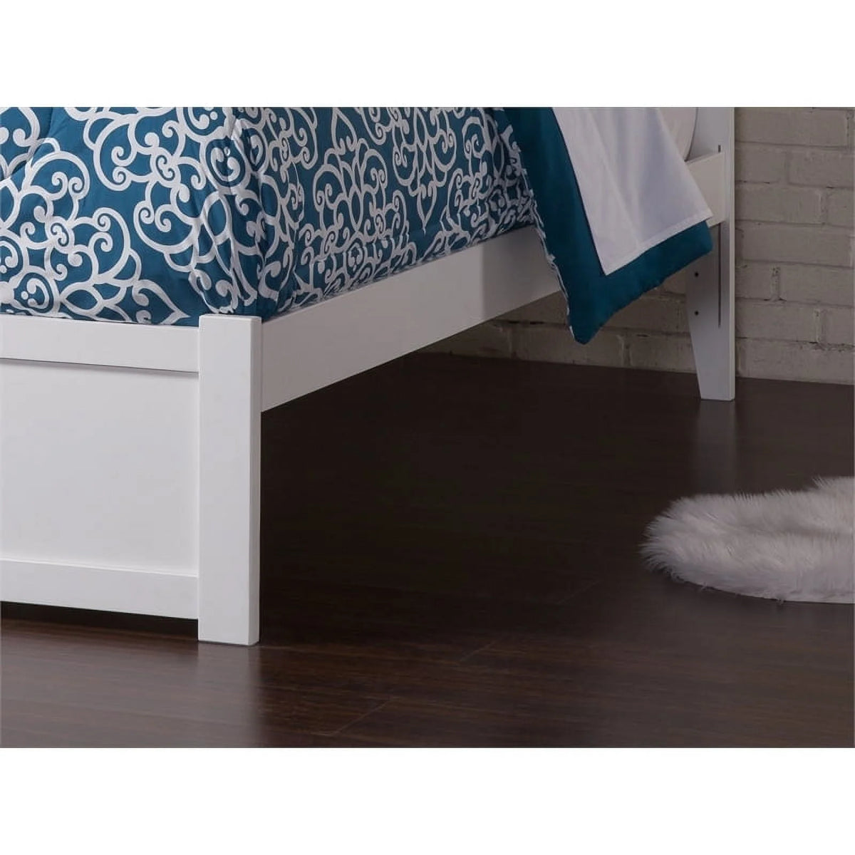 White Queen Storage Platform Bed B72563