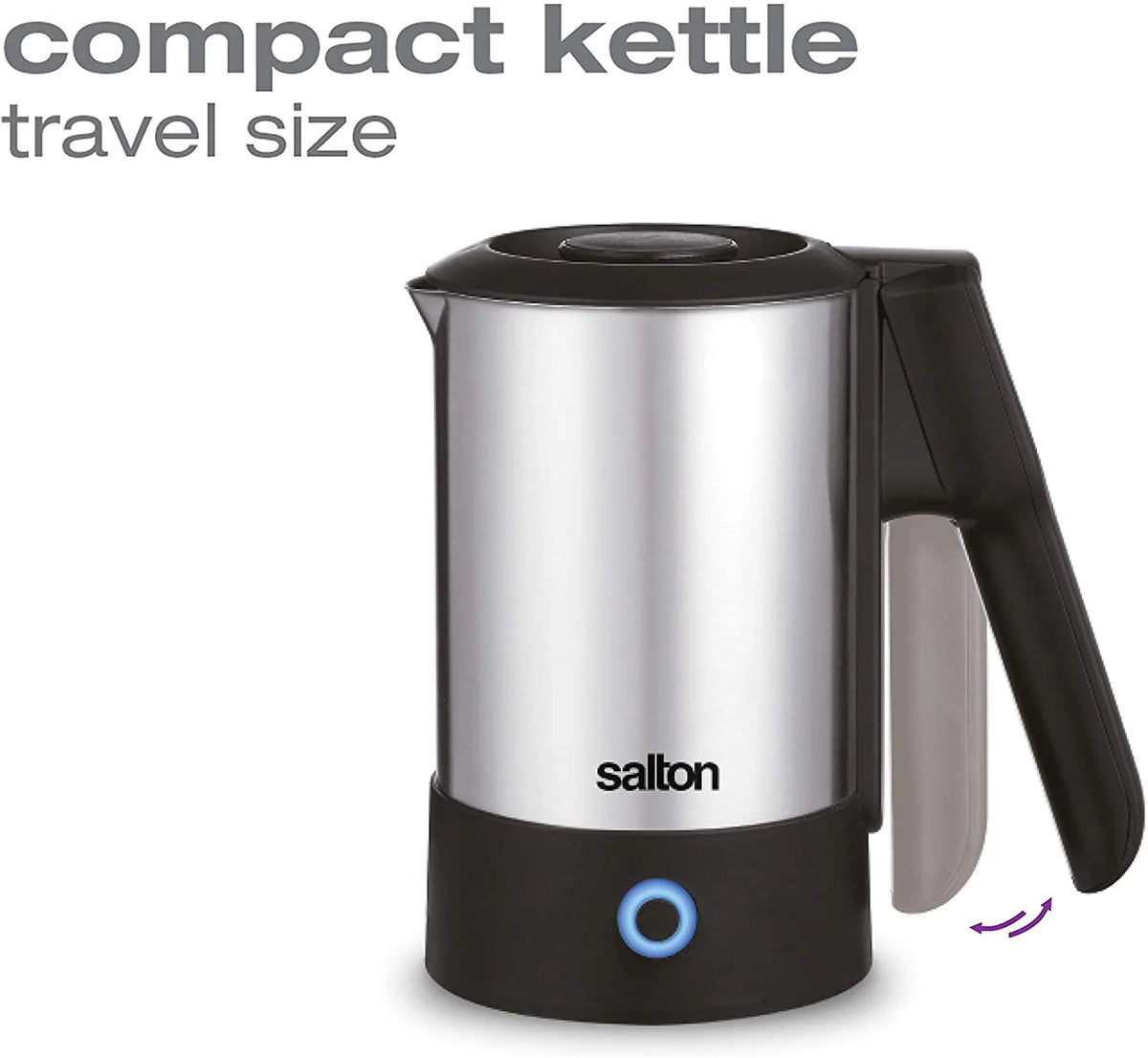 0.6L 1000W Stainless Steel Travel Kettle M214