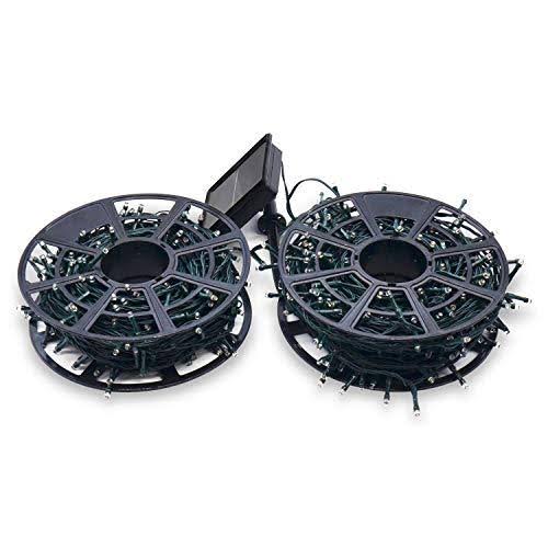 600LED Solar Christmas Lights Outdoor Waterproof 206.7ft 8 Modes F804432