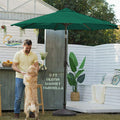 9 FT Olefin Market Umbrella with Push Button Tilt C94138