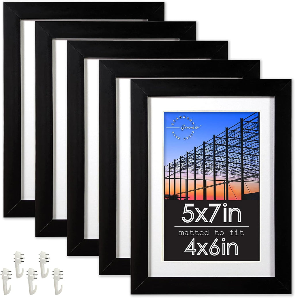 16x20 inch Linear Picture Frame 5-pack Black M5719