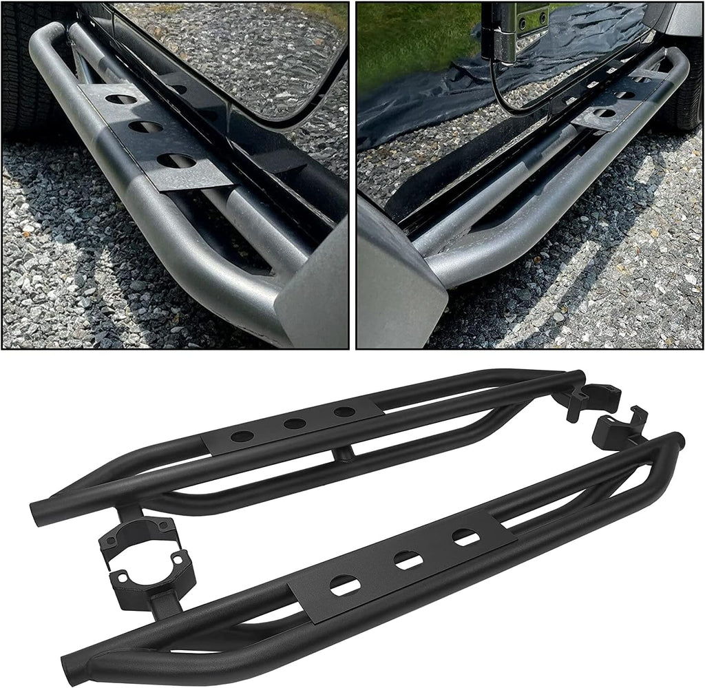 Black Steel Side Step Running Board M777346