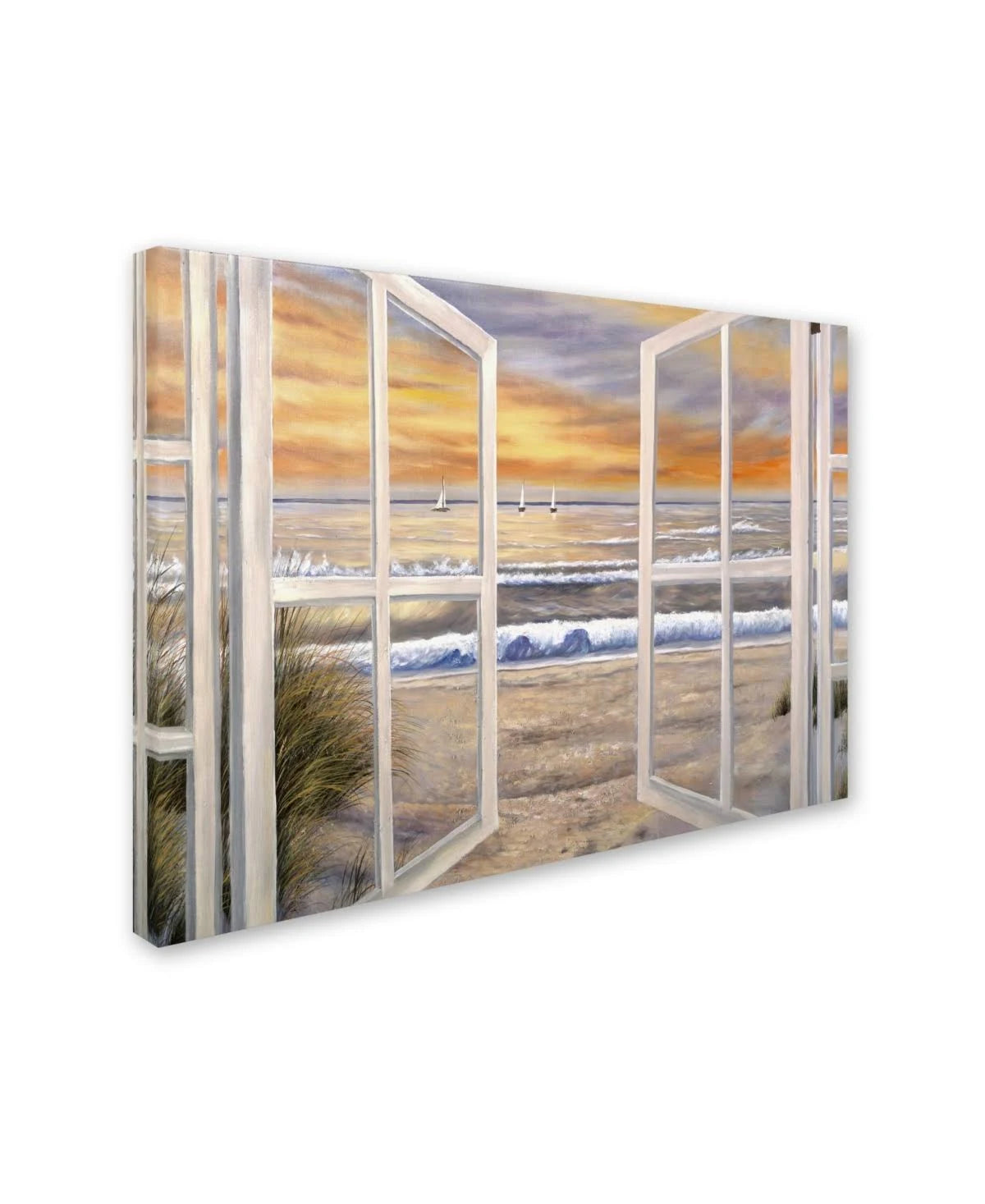 Elongated Window Giclee Canvas Art Q70202