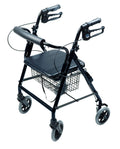 Black Four-Wheel Rollator H7852