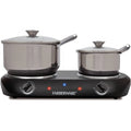 Black Double Burner Electric Cooktop L17625