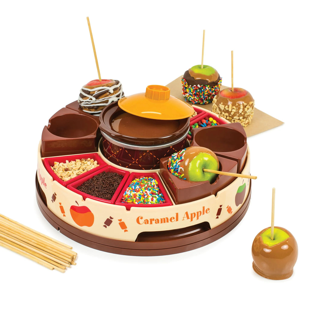 Chocolate & Caramel Apple Party with Heated Fondue Pot, 25 Sticks H400166