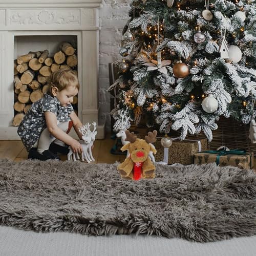 Light Brown Plush Reindeer Stuffed Animal Toy W8180