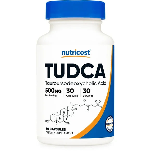 Tudca 500mg 30 Capsules Tauroursodeoxycholic Acid Gluten Free Non-GMO Supplement L593