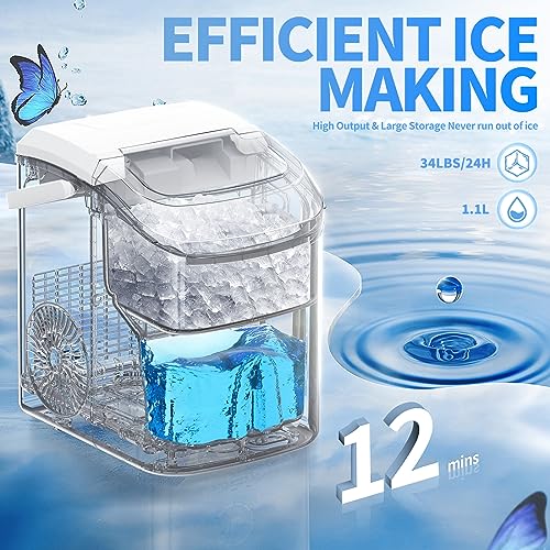 Portable Countertop Ice Maker with Ice Scoop E82690