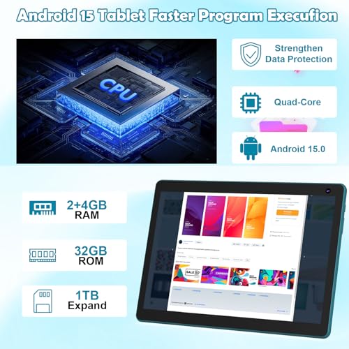 Black 10 inch Android Tablet with Keyboard Case Mouse Stylus R827