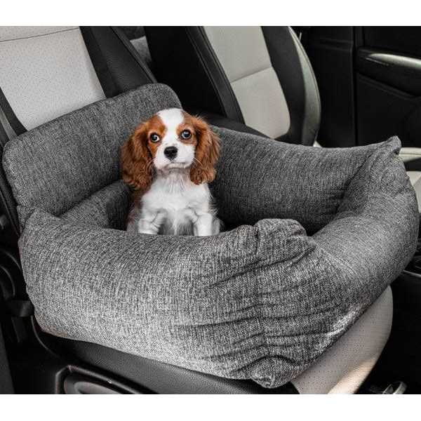 Memory Foam Dog Car Bed Gray Full Back Seat S52013