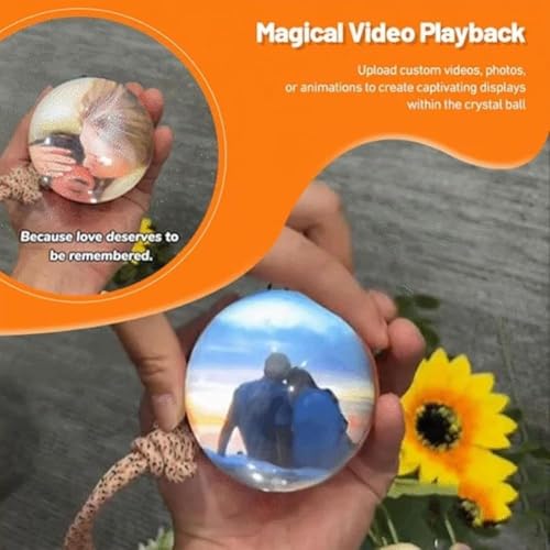 Memory Orb Ball 3D Ultrasound Lamp 21in LED Crystal Ball Video Player Q536