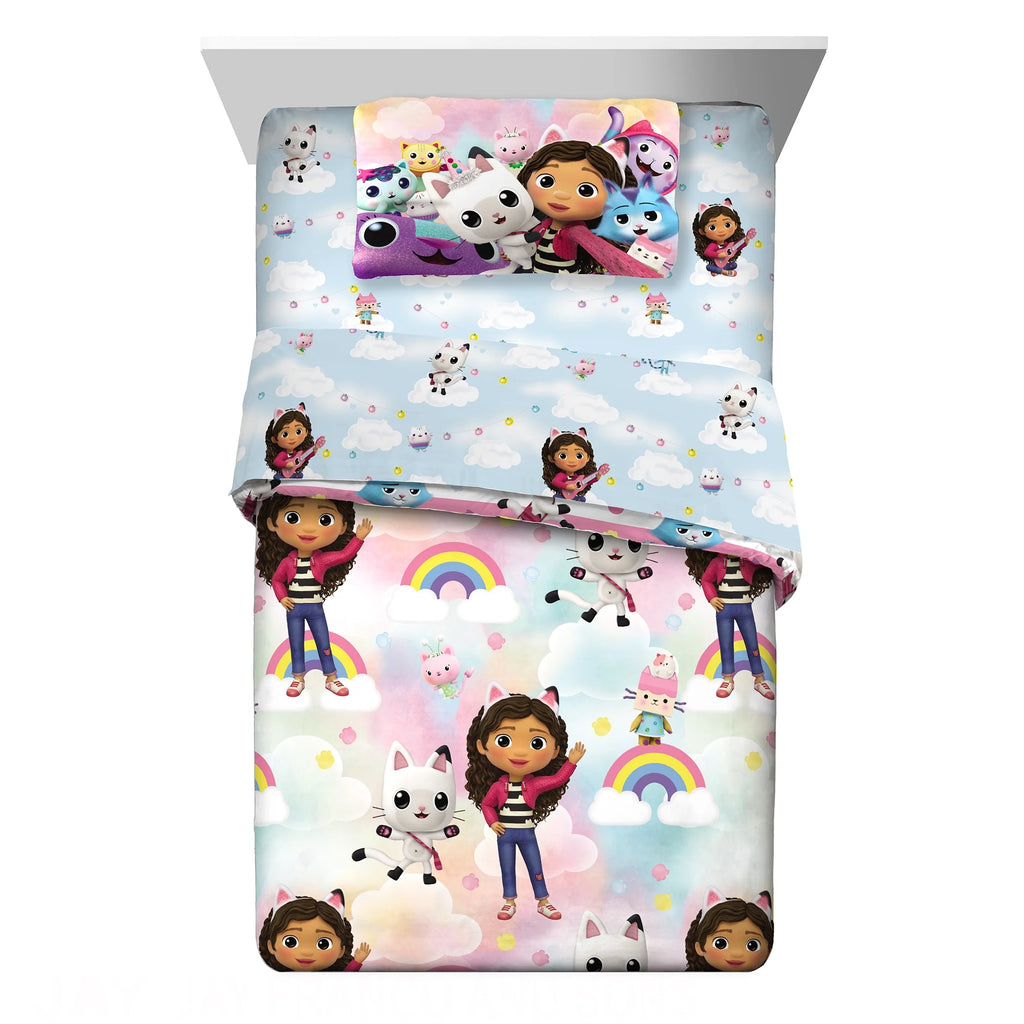 Kids Full Bed in a Bag, Comforter Sheet Set and Tote, Blue U14264