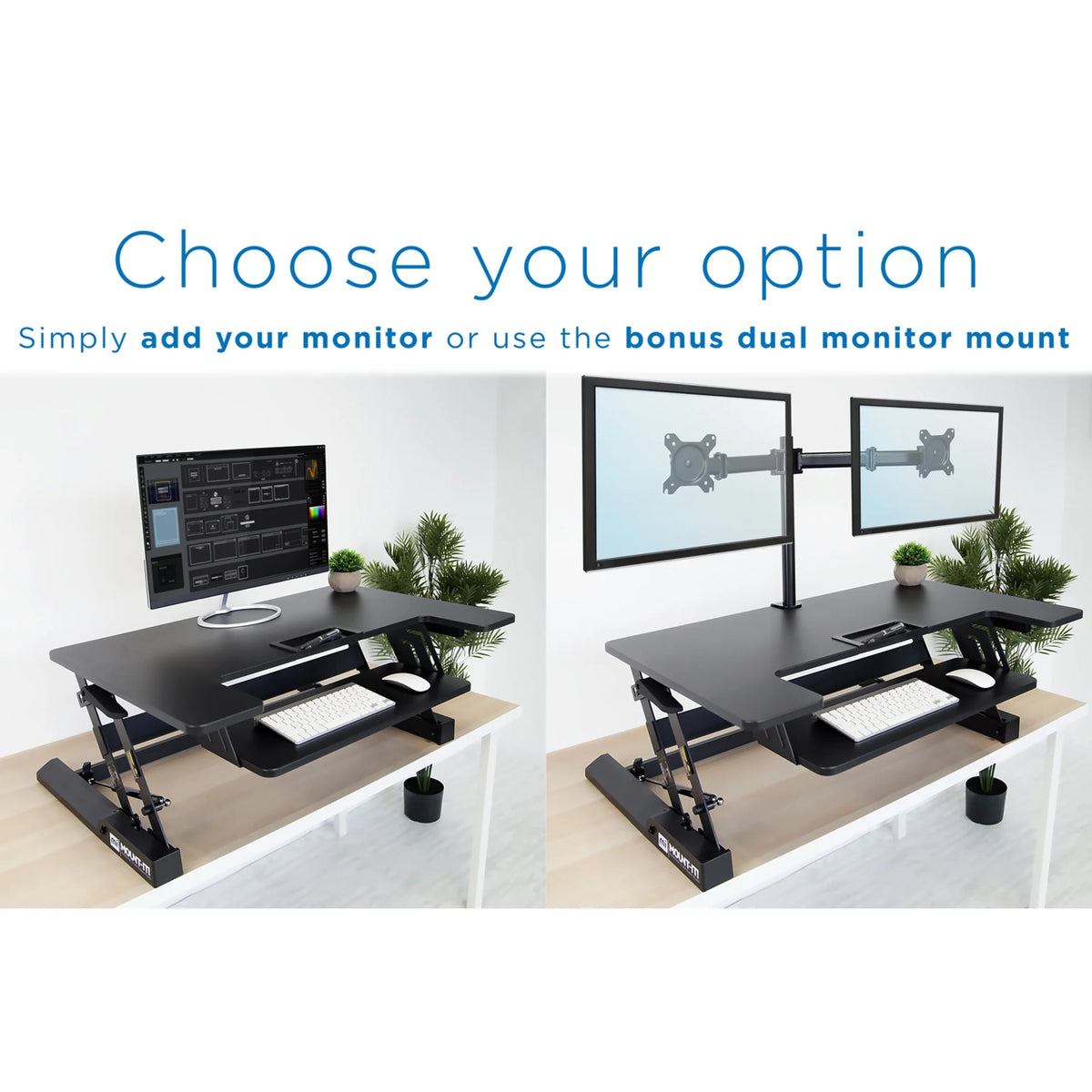 Black Standing Desk Converter Q5083