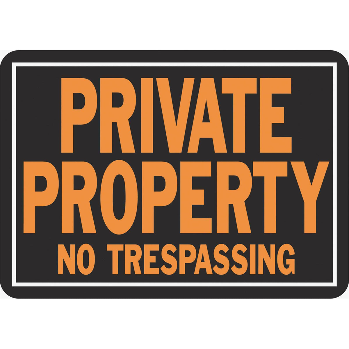 Private Property No Trespassing Sign M716
