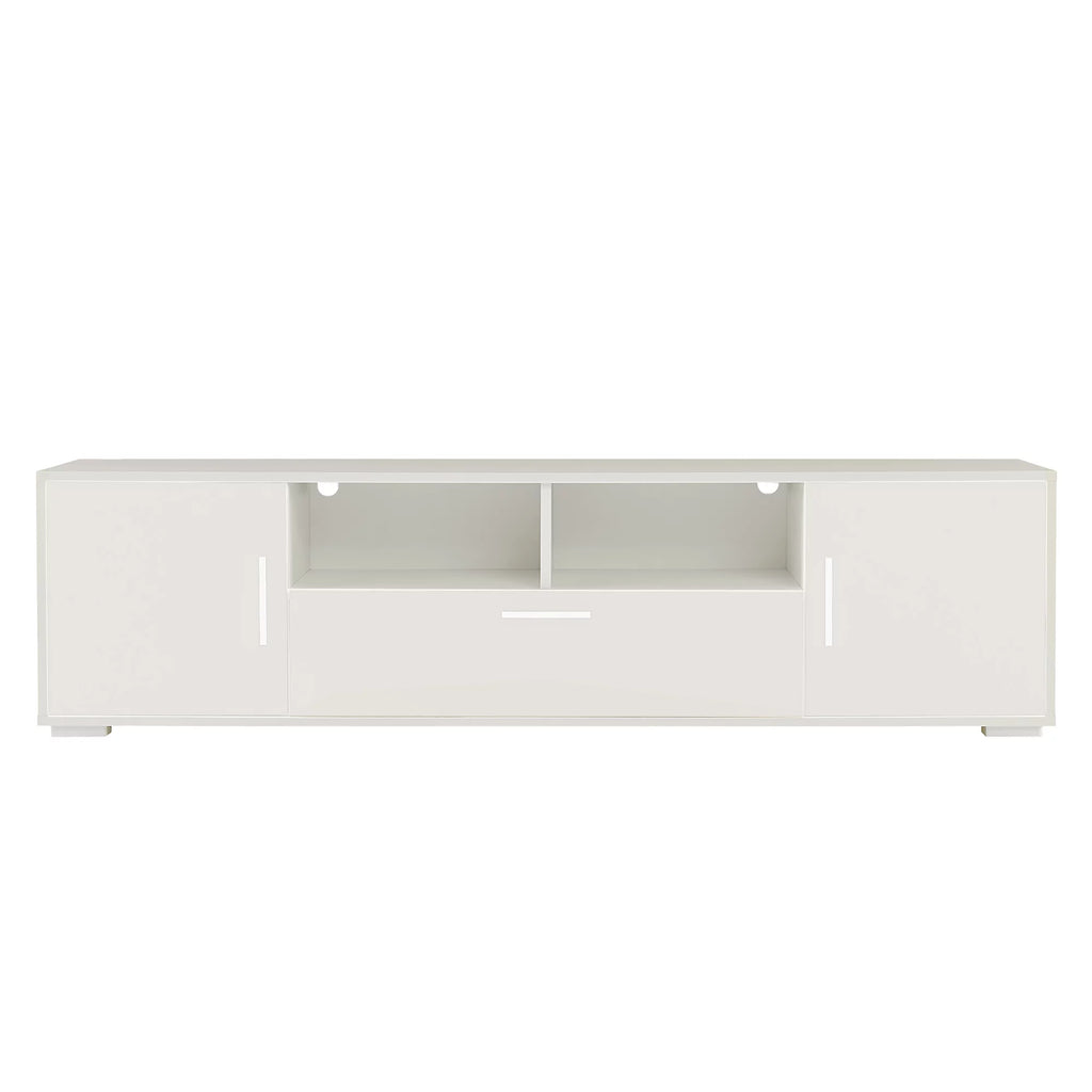 Black TV Stand with Storage Cabinet and Drawer P6258