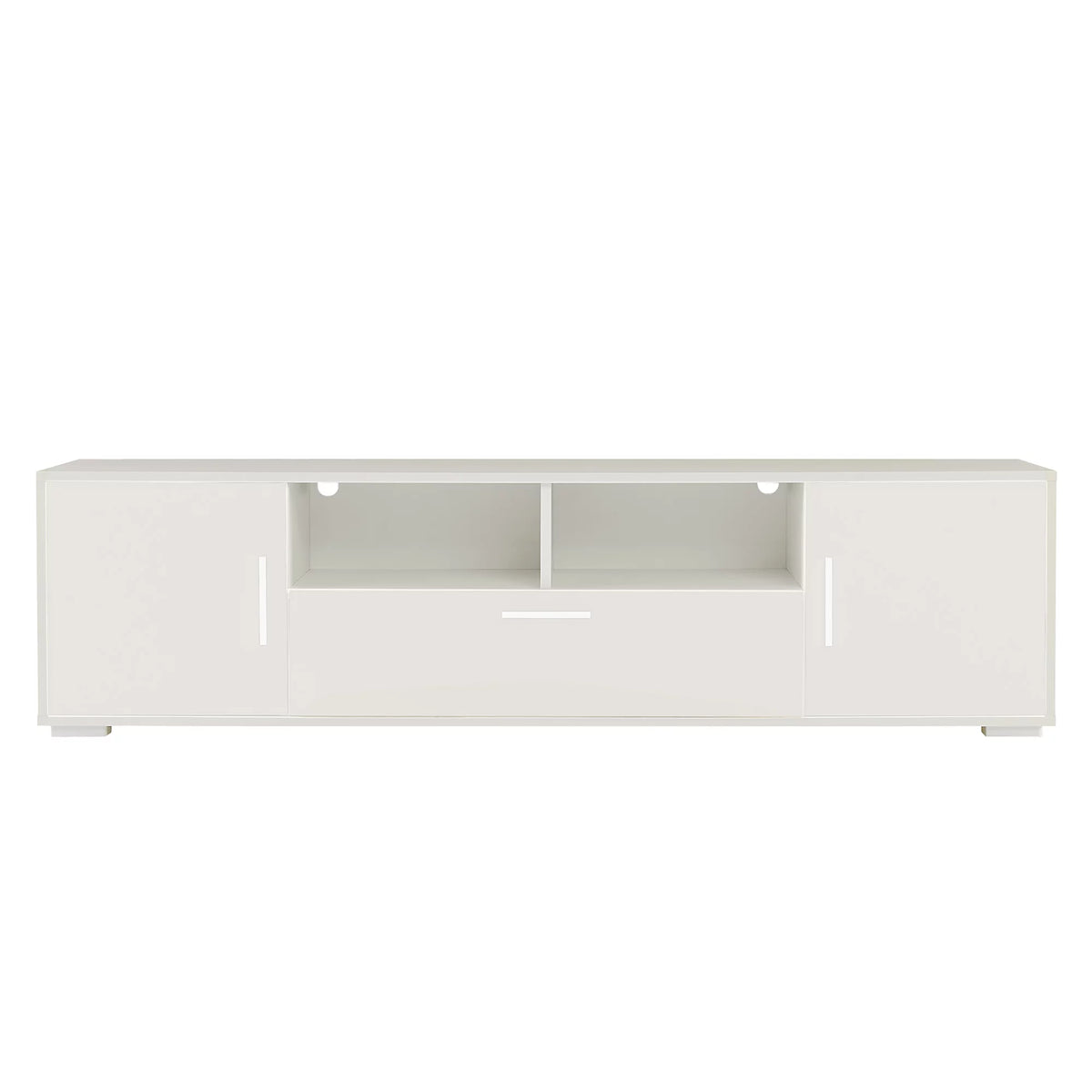 Black TV Stand with Storage Cabinet and Drawer P6258