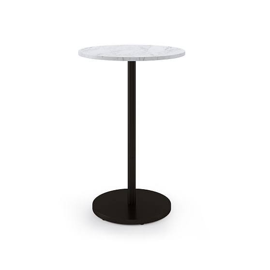 Round White Marble Restaurant Table K6923