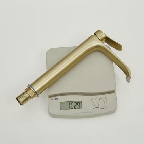 Brushed Gold Single Handle Vessel Sink Faucet C51749