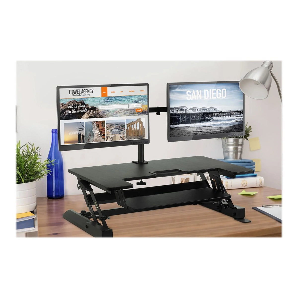 Black Standing Desk Converter Q5083