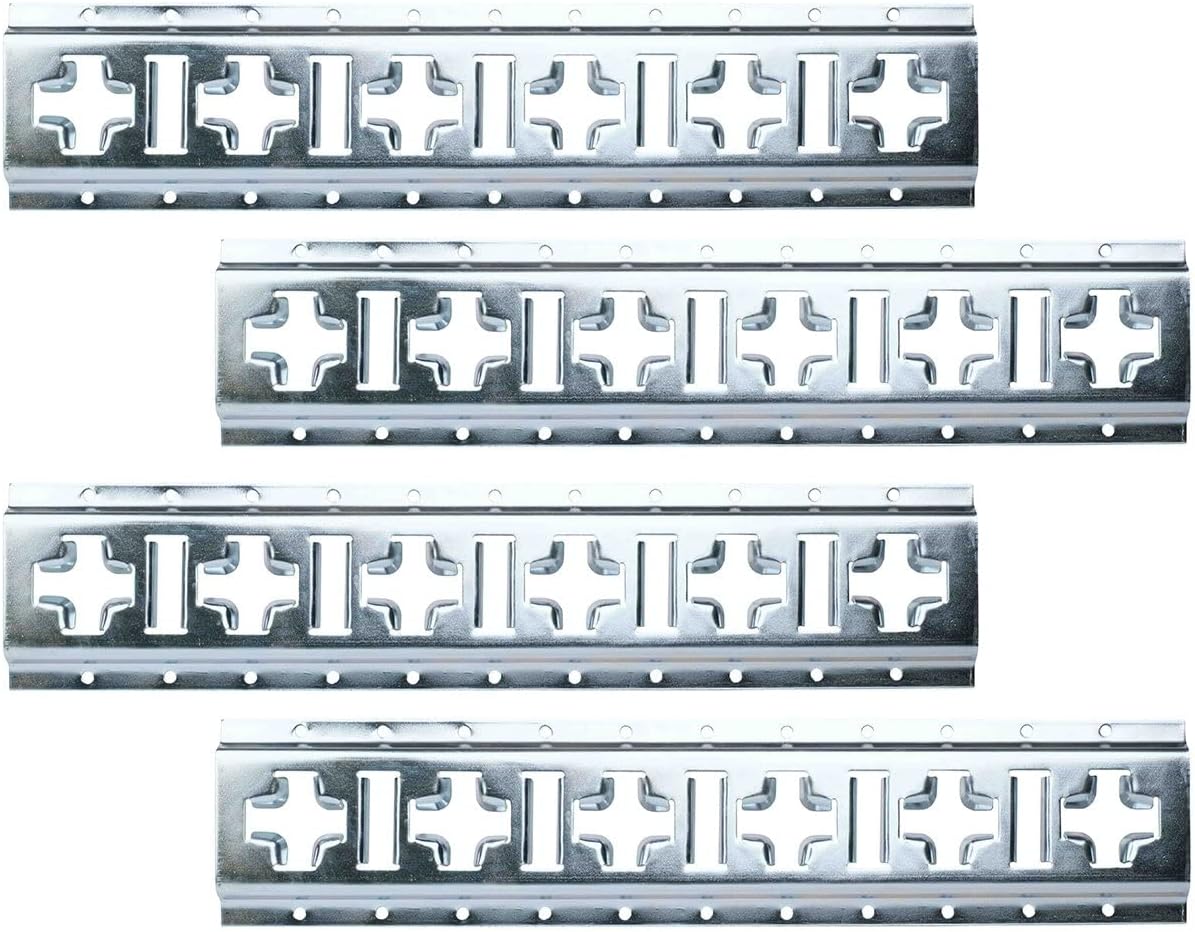 Galvanized 12 Gauge Steel E-Track Tie Down Rail, 4 Pack E81572