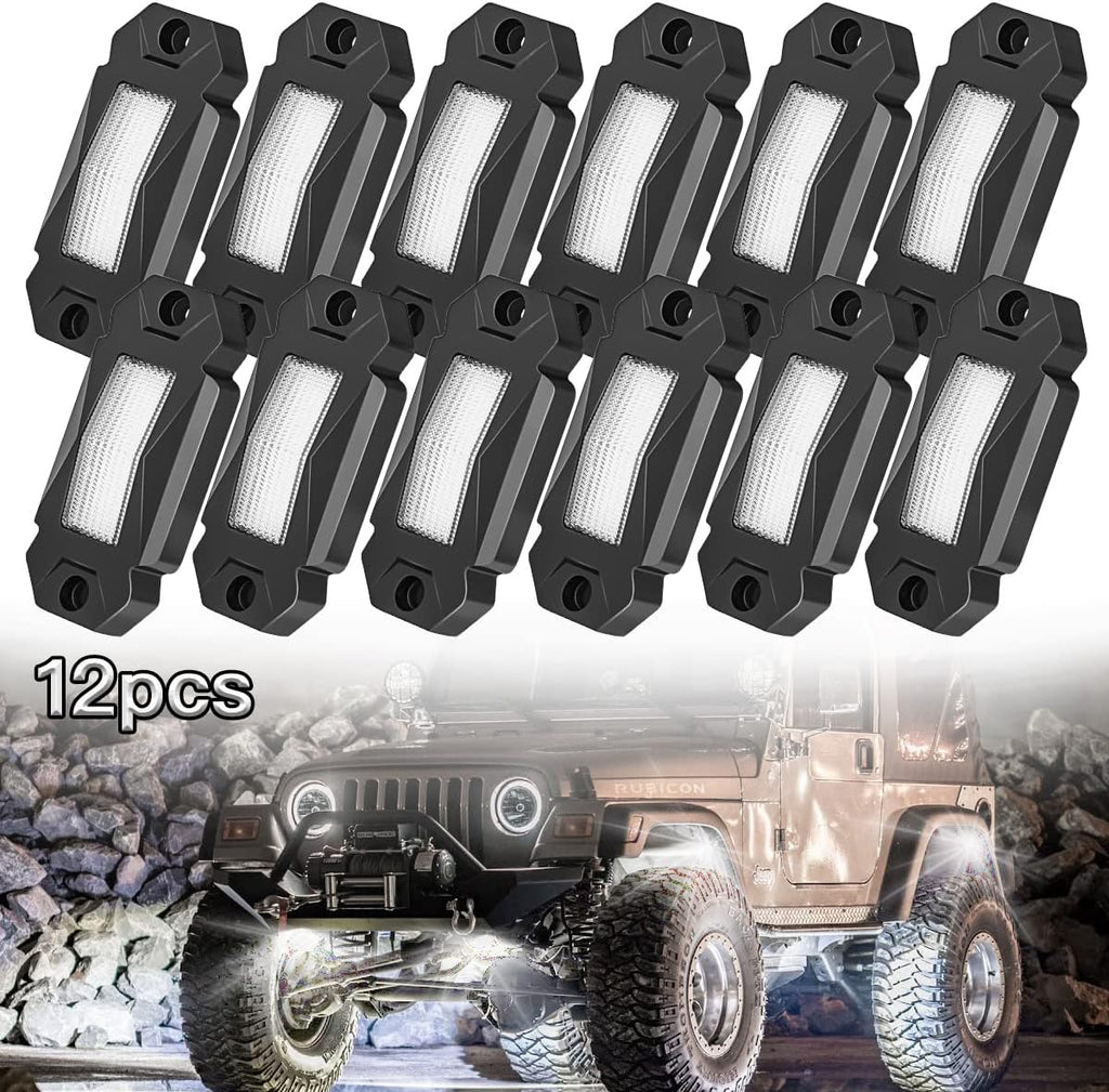 White LED Rock Lights 20PCS Waterproof V198582