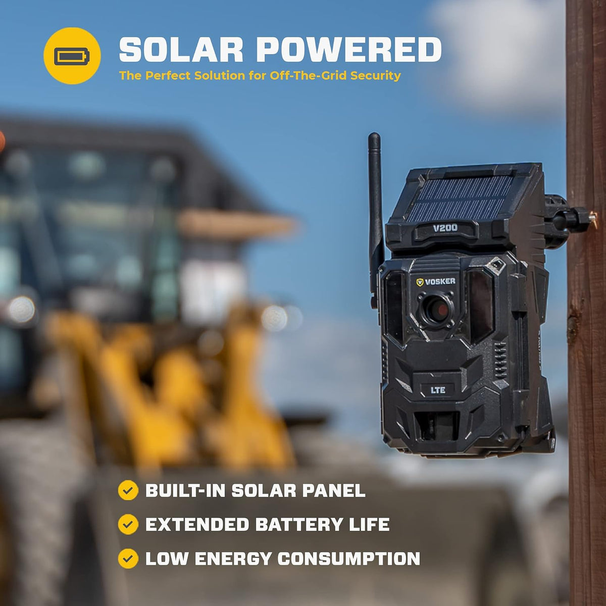 Cellular Security Camera with Solar Panel P7290
