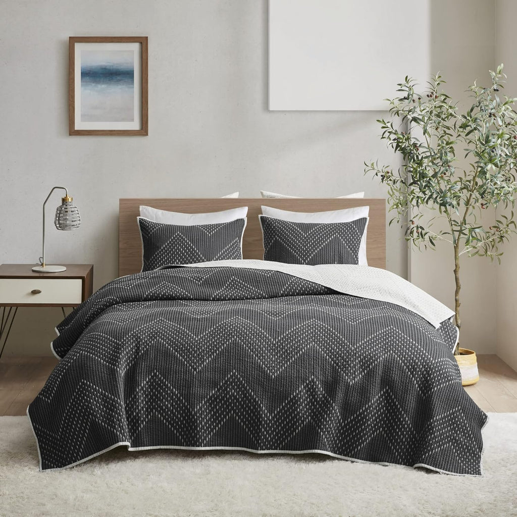Navy 3 Piece King Coverlet Mini Set E58638
