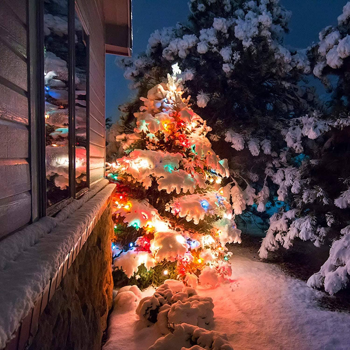 600LED Solar Christmas Lights Outdoor Waterproof 206.7ft 8 Modes F804432