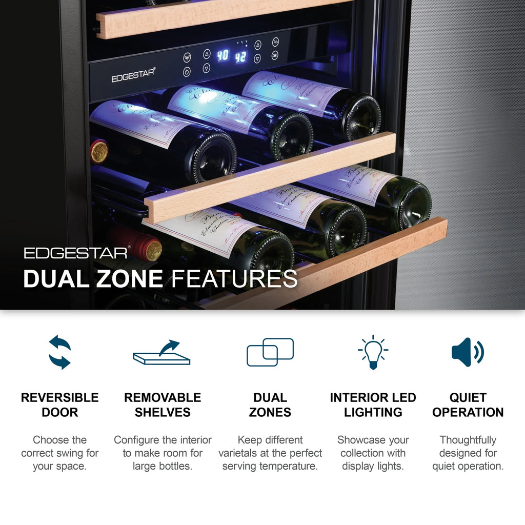 142 Bottle Dual Zone Wine Cooler G8535