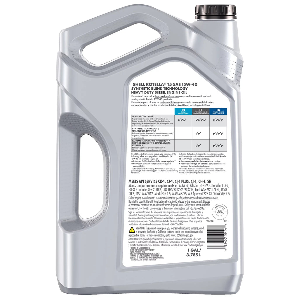 15W-40 Synthetic Blend Diesel Engine Oil R5926