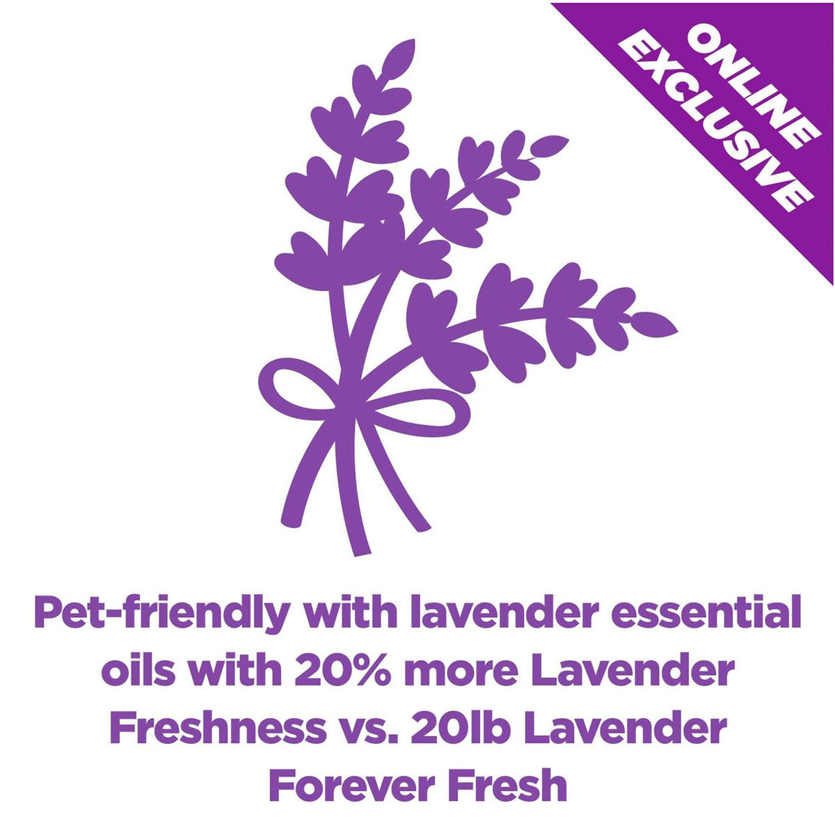 Lavender Clumping Cat Litter N317