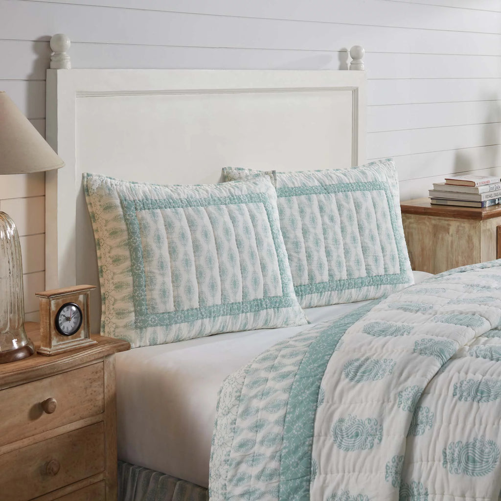 Green Boho Standard Sham 21x27 Q848