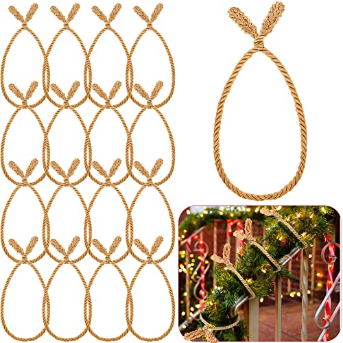 16 Pcs 20 Inches Green Christmas Garland Twist Ties H251
