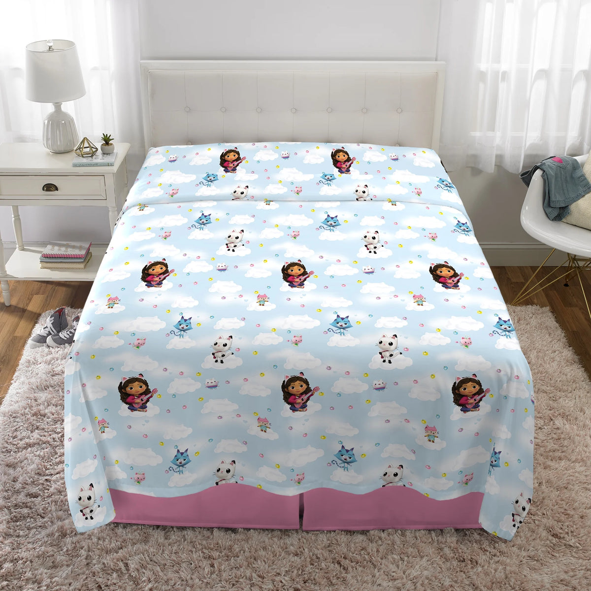 Kids Full Bed in a Bag, Comforter Sheet Set and Tote, Blue U14264