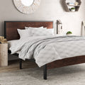 Heavy Duty Queen Size Platform Bed Frame with Wood Headboard S22828