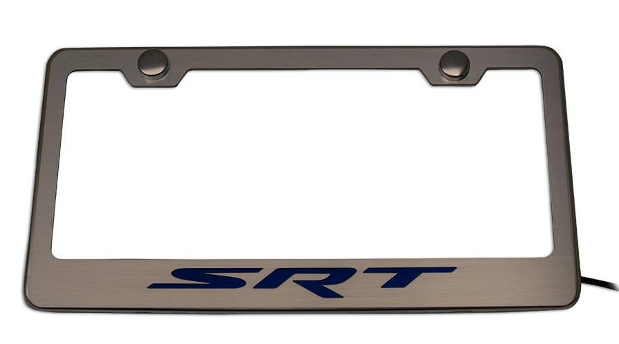 White Rear Tag Frame M3409