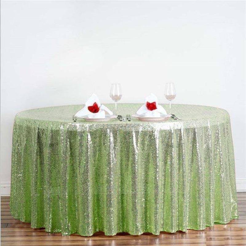 108 inch Sequin Round Tablecloth R496512