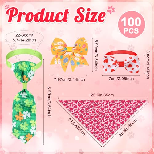 120 Pcs Washable Triangle Dog Bandanas R8382