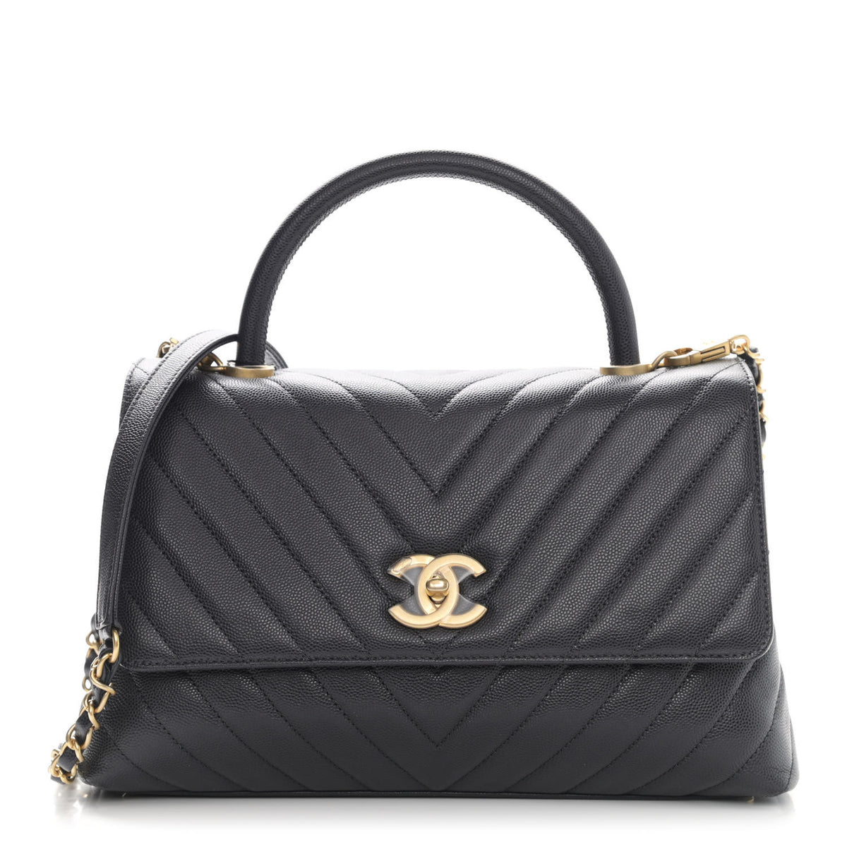 Quilted Small Flap Dark Grey C50624