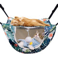 Cat Cage Hammock Double Layer Plush Hanging Pet Bed F9023