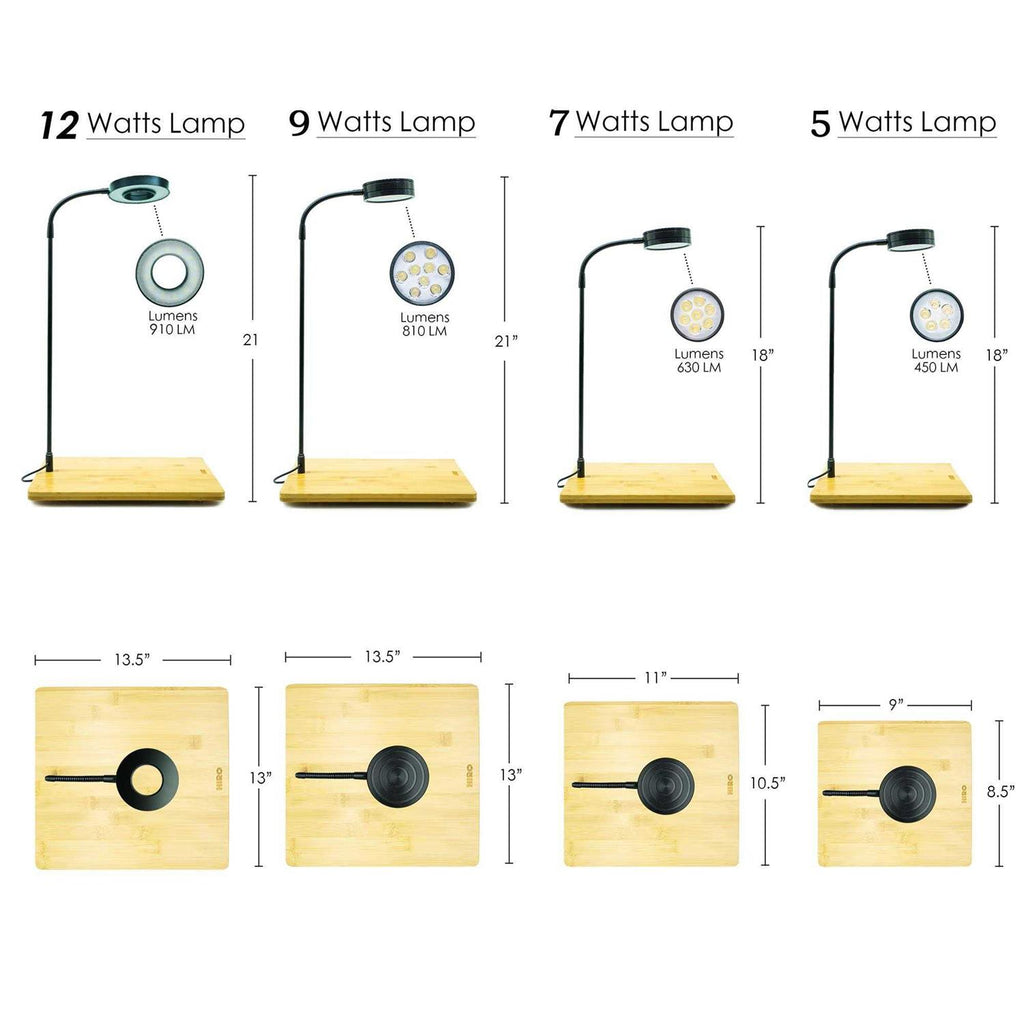 Full Spectrum LED Light with Bamboo Board Z316