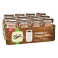 Smooth Sided Wide Mouth Pint Jar 12 Counts L16660