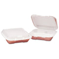 White 3-Compartment Foam Hinged Carryout Container G809