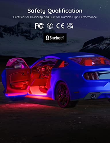 Smart RGB Car Interior LED Lights with App Control A985