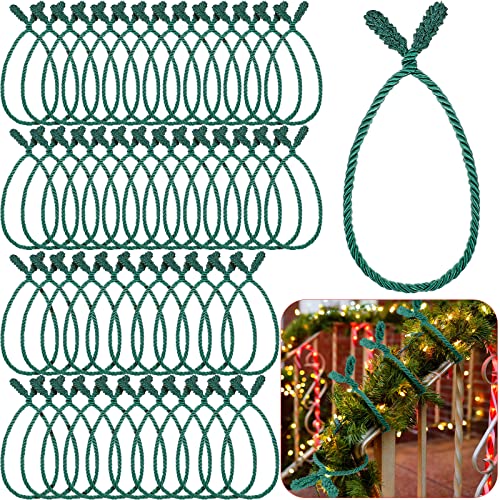 16 Pcs 20 Inches Green Christmas Garland Twist Ties H251