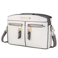 White Vegan Leather Crossbody Bag W847