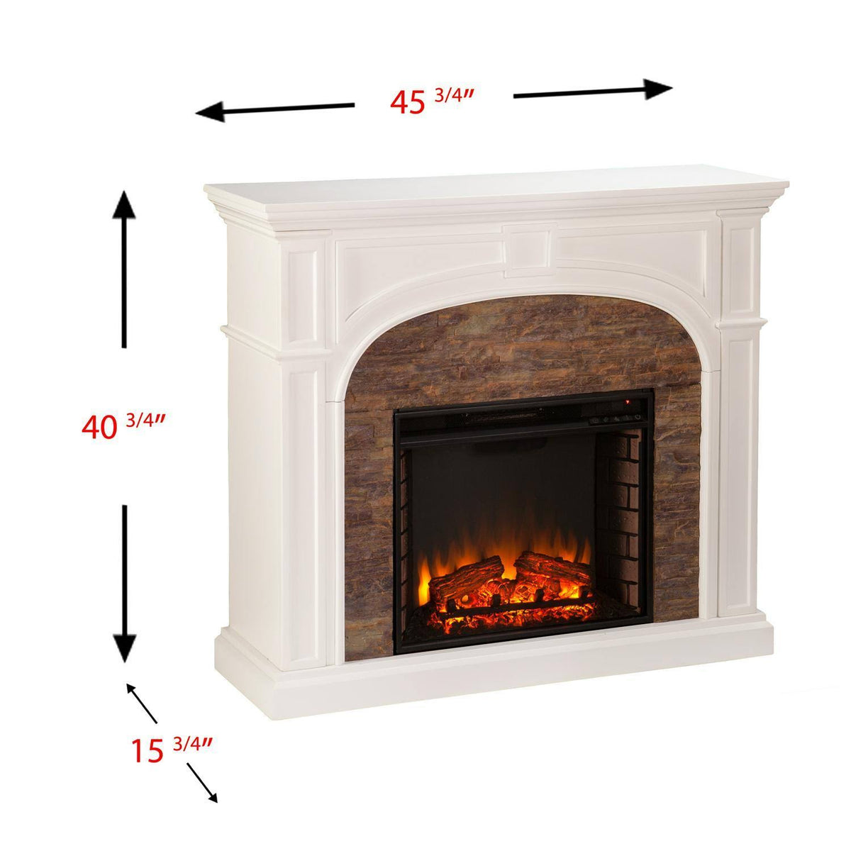 White Electric Fireplace Q21959